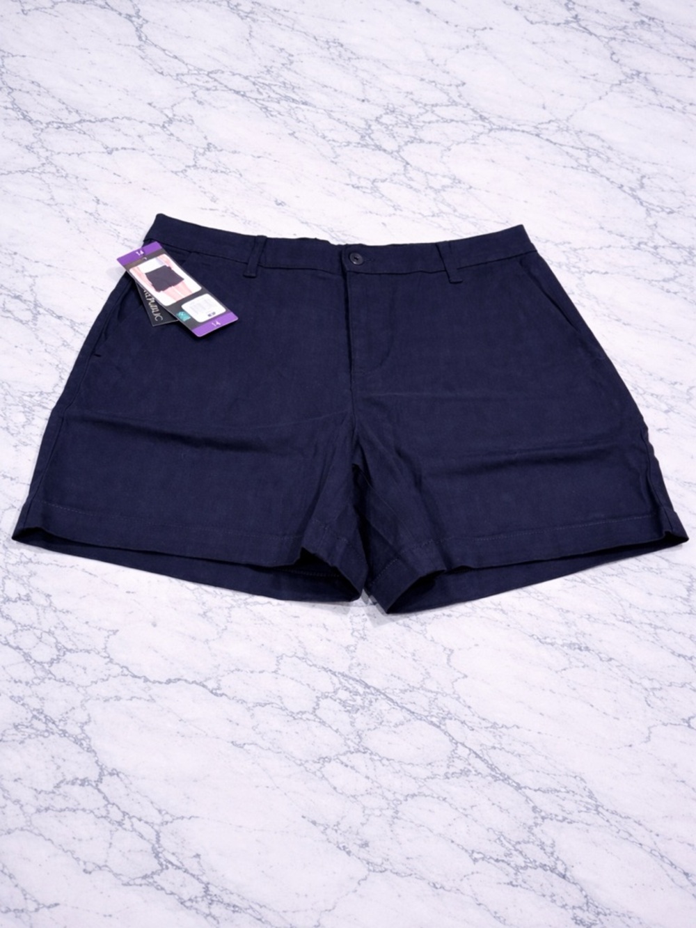 Banana Republic Black Tailored Shorts Size 14 NWT Classic Mid Rise